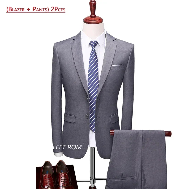 Men's Slim Fit Suit — Two- and Three-Piece Options