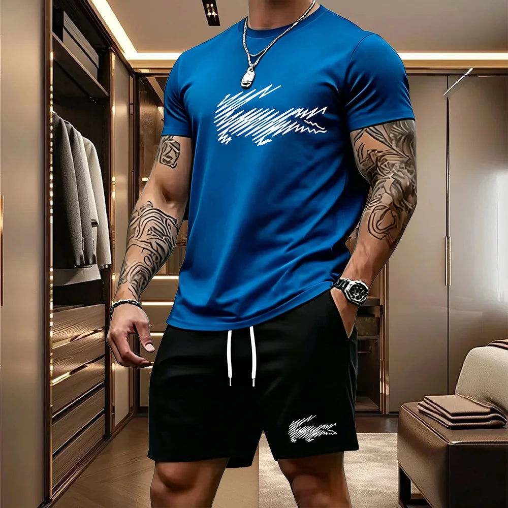 Men's Top & Shorts Set