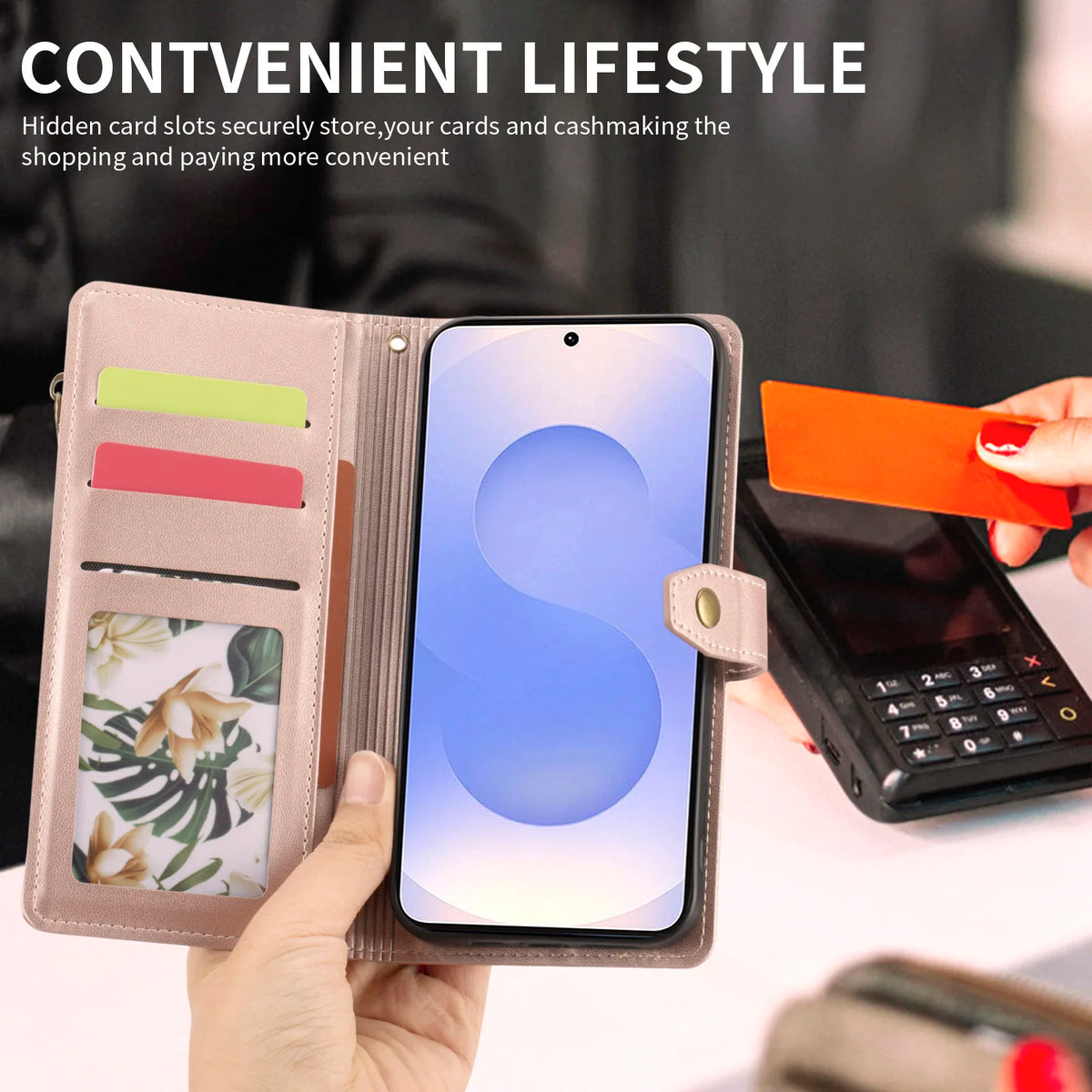 Geometric Flip Wallet Phone Case for Samsung Galaxy S25+, S26+, S25 Edge, S25 Ultra, S26 Ultra, S25 FE, S26, S26 Edge, S23+, S24, S23 FE, S23 Ultra, S24+, S25, S24 FE, S24 Ultra, S21 Ultra 5G, S21+ 5G, S21, S21 FE 5G, S22+ 5G, S23 & More Models