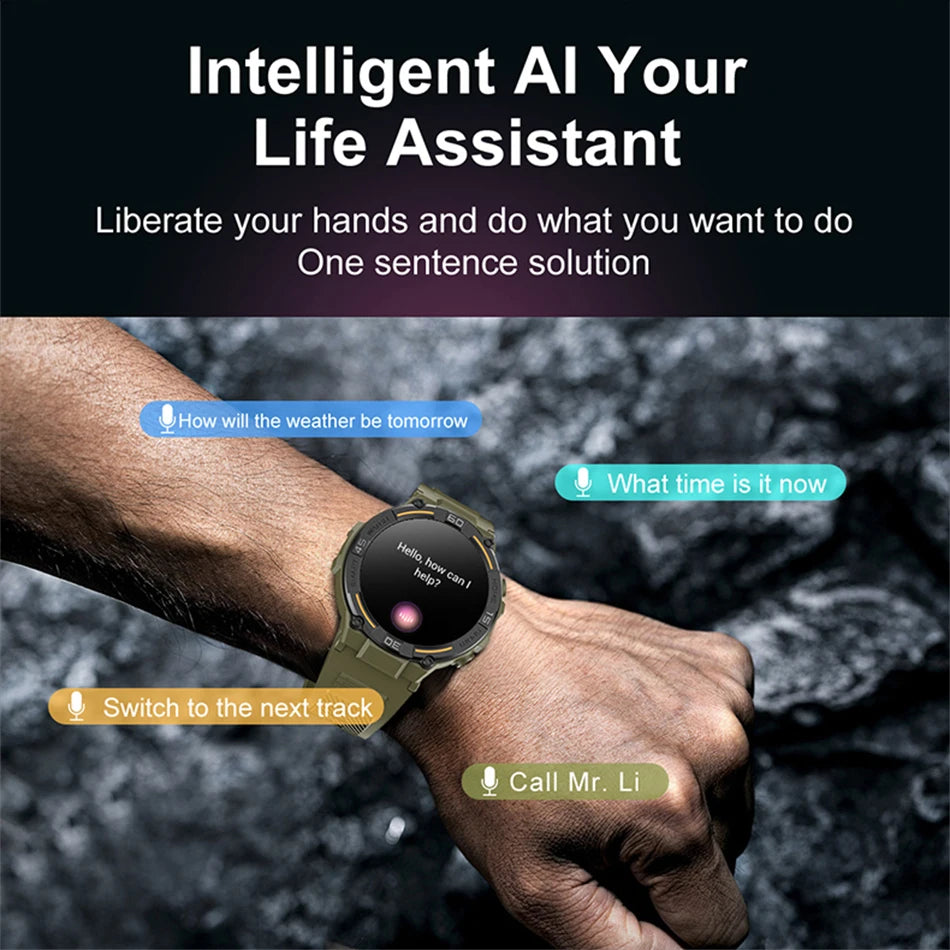 1.52-Inch Calling Smartwatch with Flashlight