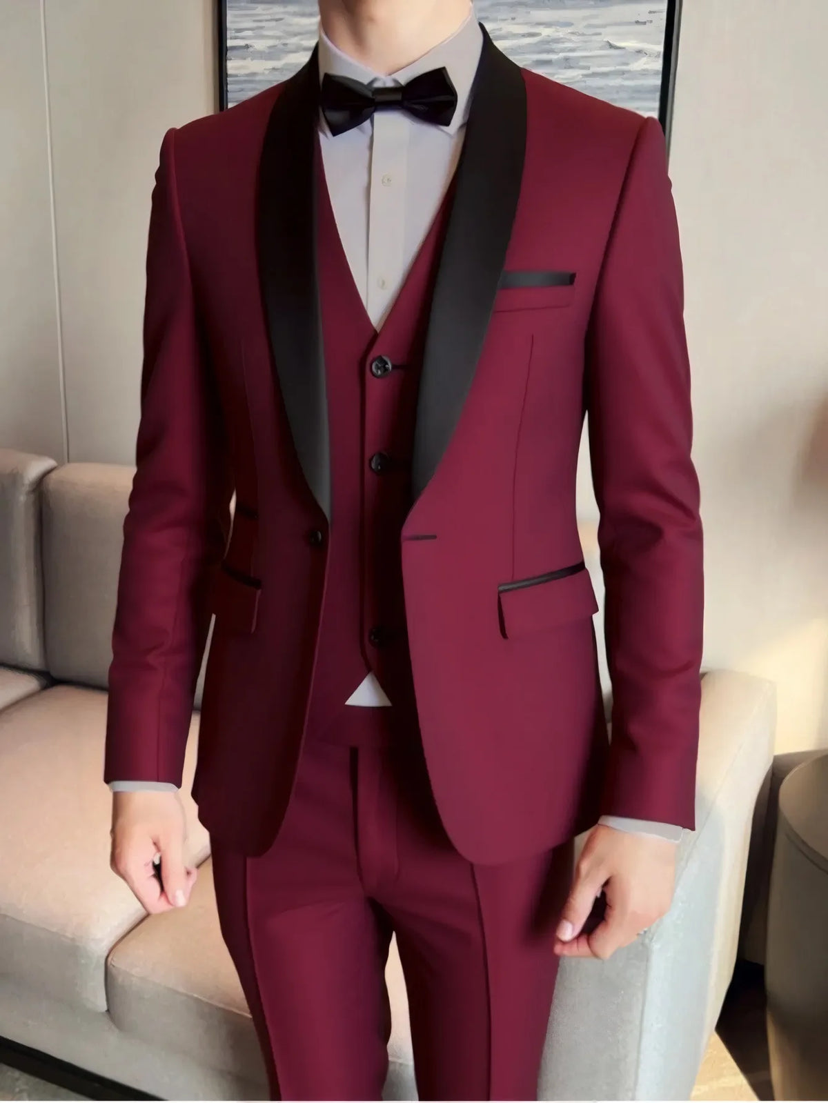 Men's Three-Piece Wedding Suit
