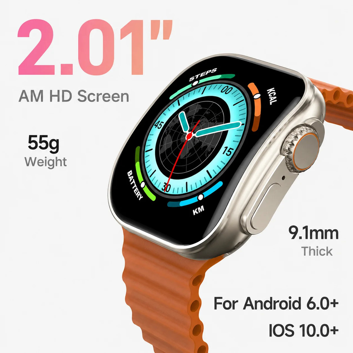 2.01-Inch Calling Smartwatch