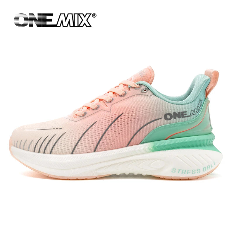 Unisex White Cushioned Running-Style Shoes