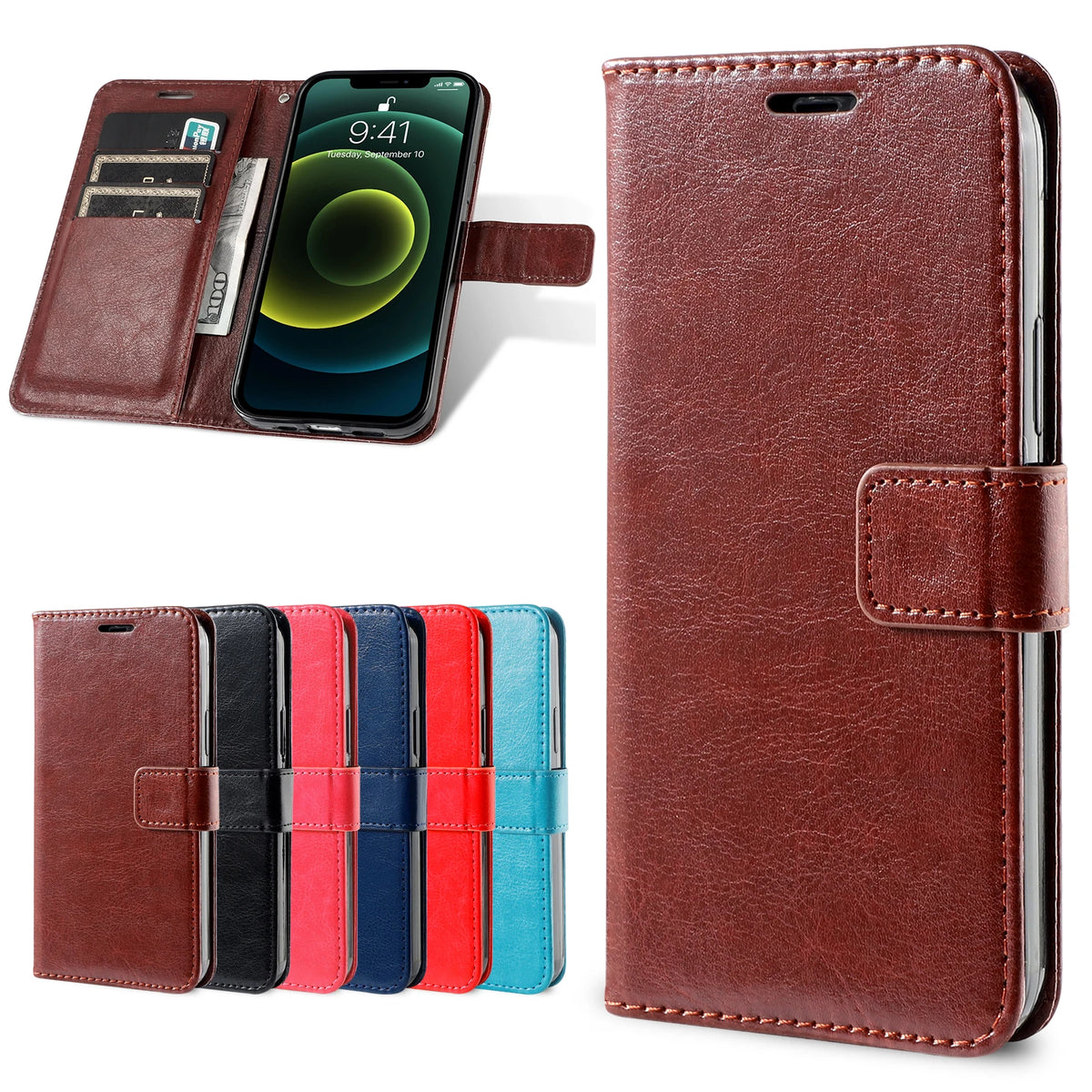 Vintage Book-Style Wallet Phone Case with Stand for iPhone 6 6s Plus, iPhone 7 8, iPhone 7 8 Plus, iPhone XS Max, iPhone 15 Pro, iPhone 15 Plus, iPhone 15, iPhone 6 6s, iPhone 11, iPhone 12 Pro Max, iPhone 12 Pro, iPhone 12 & More Models