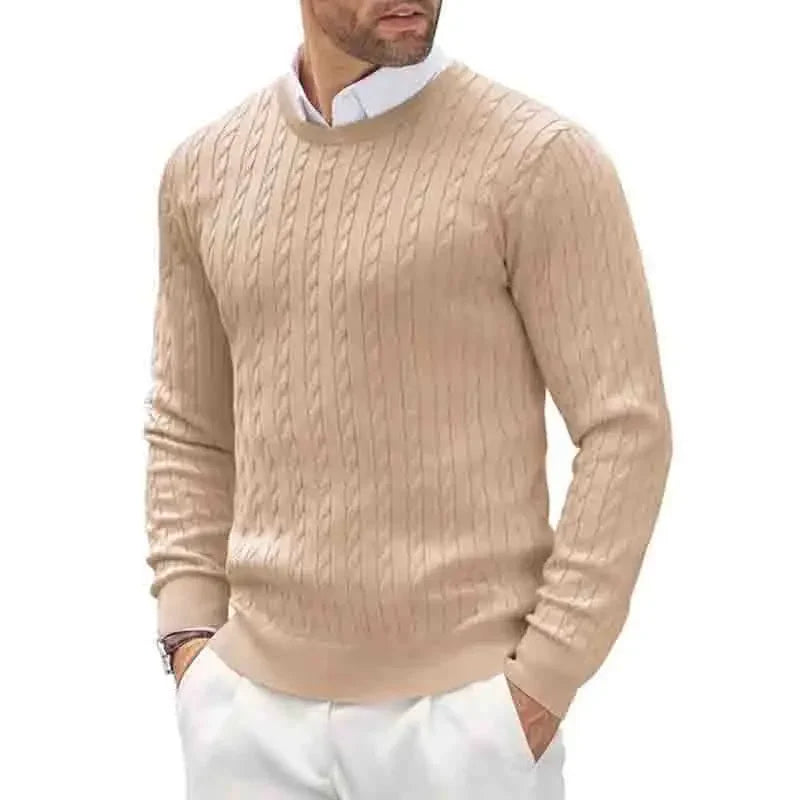 Men's Geometric Print Crew-Neck Sweater