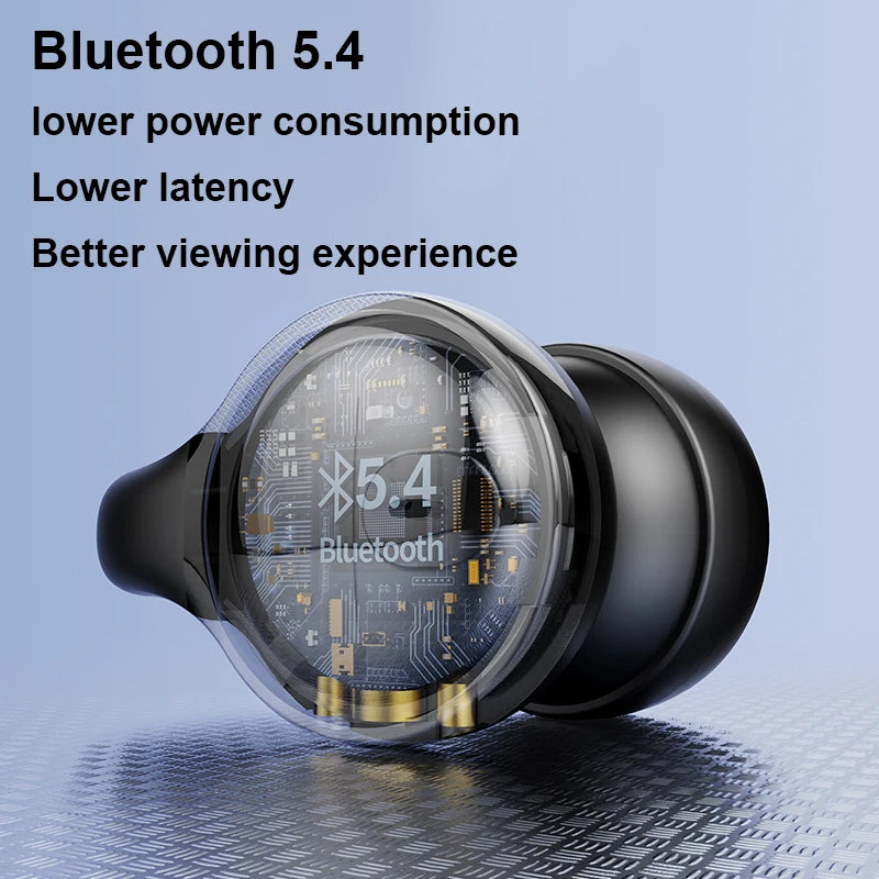 Open-Ear Clip Wireless Earbuds with Digital Power Display