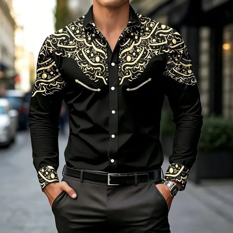 Men's Graphic Print Casual T-Shirt
