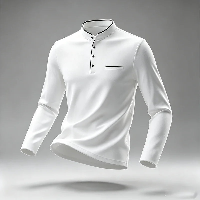 Men's Long-Sleeve Polo Shirt
