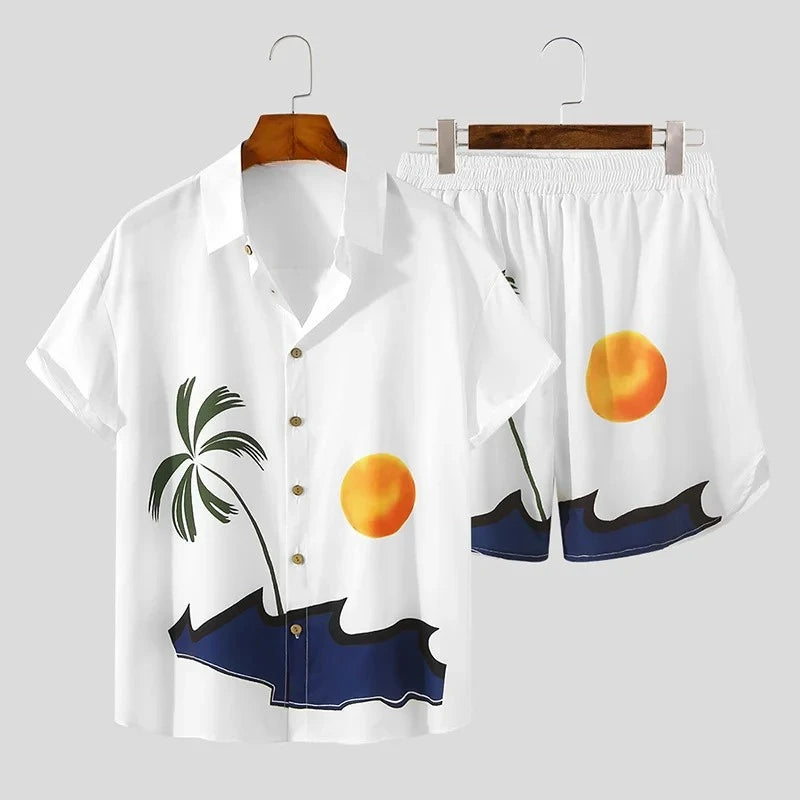 Men's Graphic Print Short-Sleeve Polo Shirt