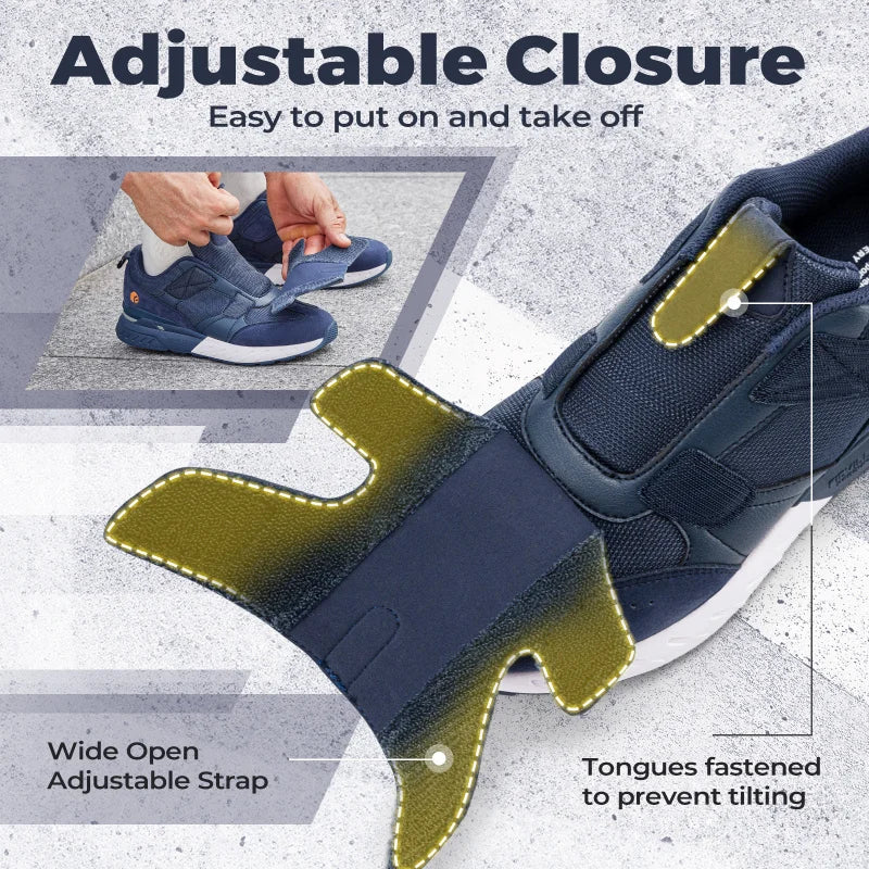 Men's Wide-Fit Slip-On Walking Shoes