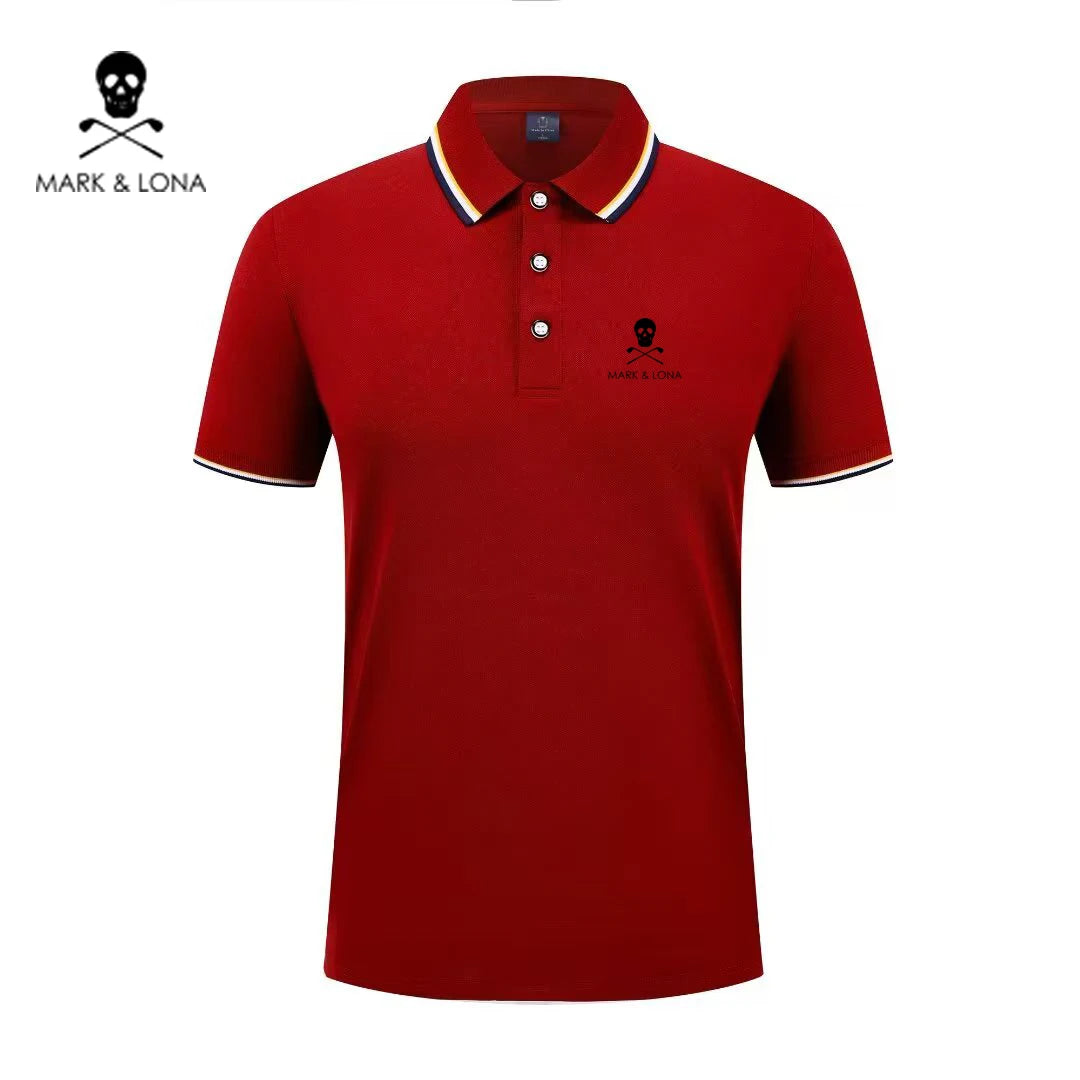 Men's Graphic Print Short-Sleeve Polo Shirt