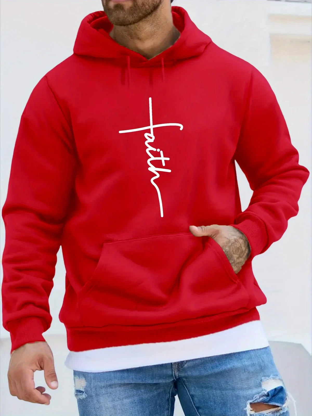 Men's Graphic Print Casual Hoodie