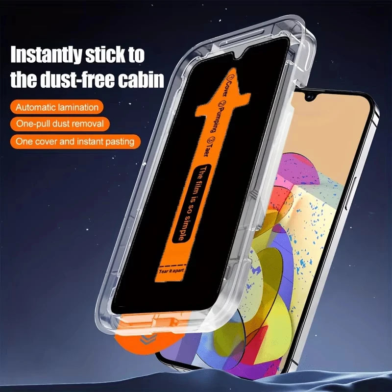 Easy-Install Privacy Tempered Glass Screen Protector for Samsung Galaxy A08, A16, A07, A18, A55, S24 FE, A35, A12, A57, A26, A17, A13, A24 4G, A14, A15 5G, A36, A56