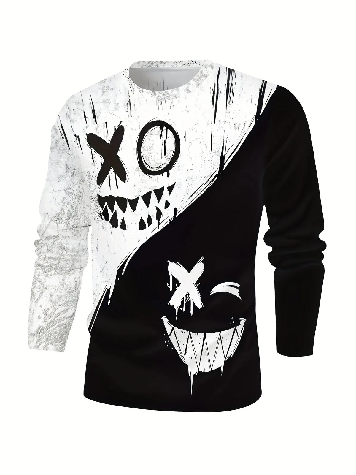 Men's Graphic Print Crew-Neck Sweatshirt
