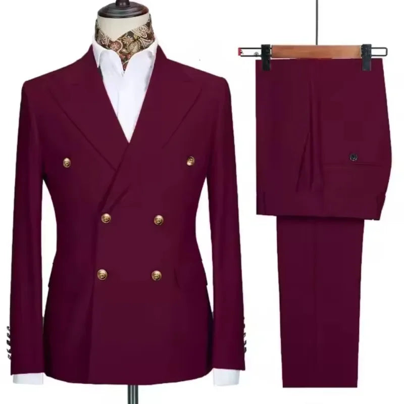 Men's Double-Breasted Blazer & Trouser Set
