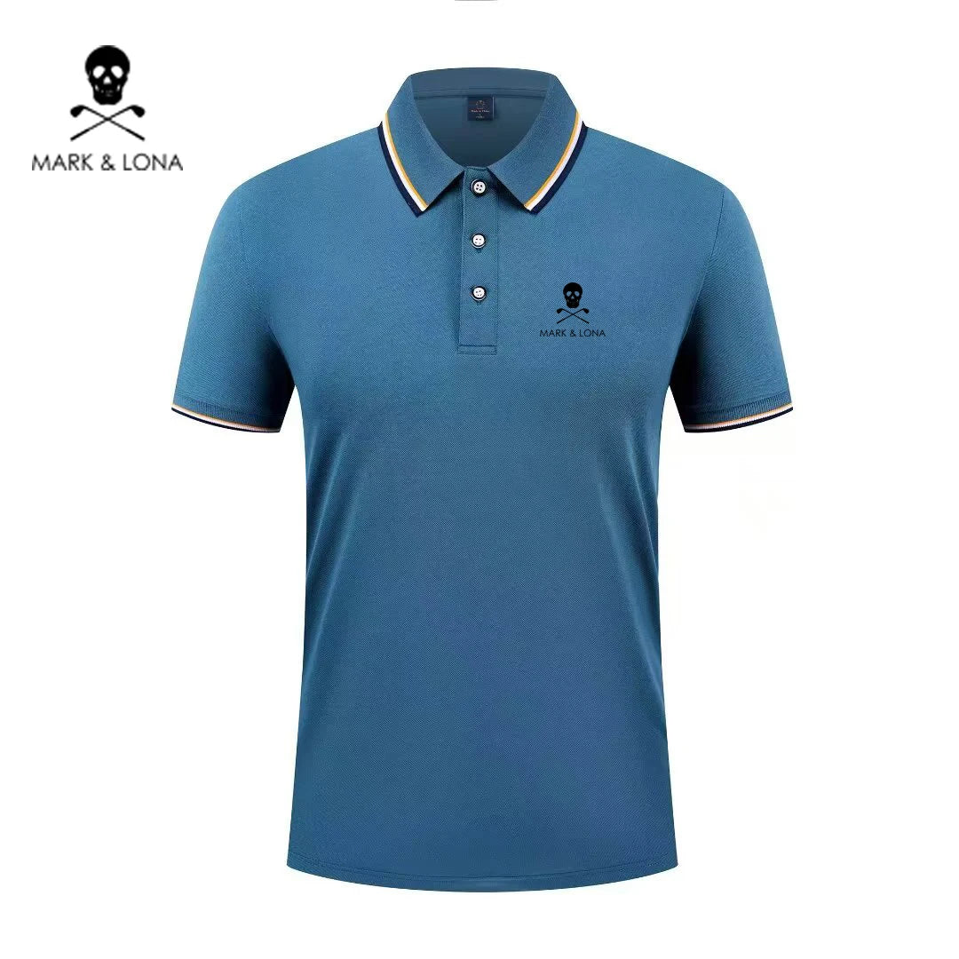 Men's Graphic Print Short-Sleeve Polo Shirt