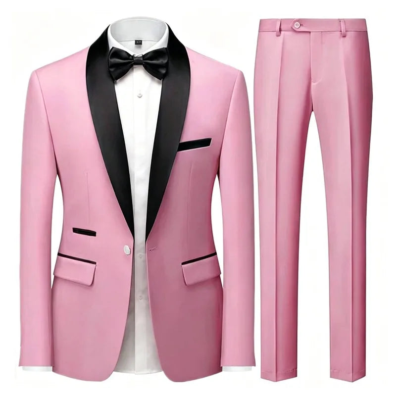 Men's Slim Fit Formal Suit & Blazer Options