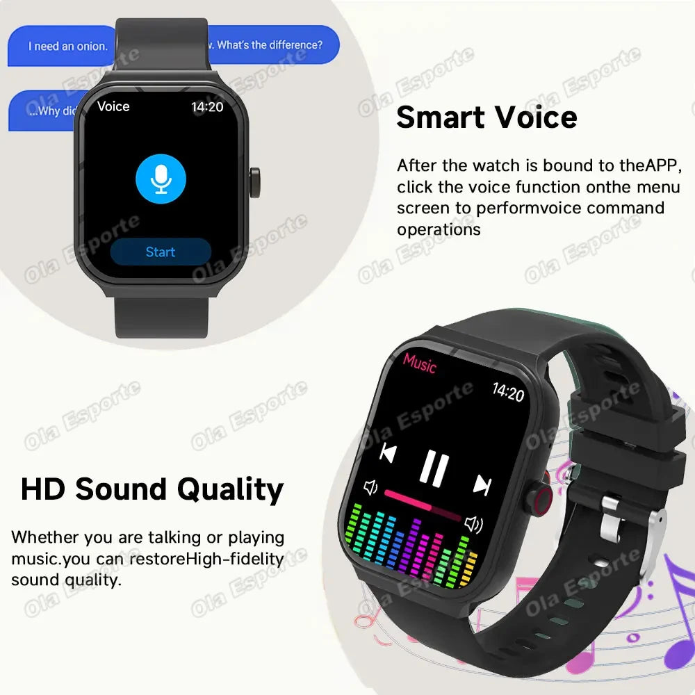 1.44-Inch Calling Smartwatch with Sleep Features