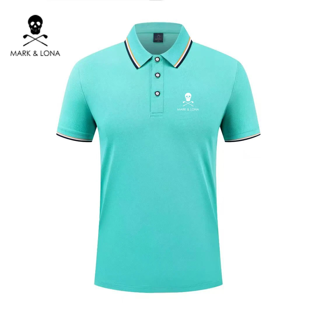 Men's Graphic Print Short-Sleeve Polo Shirt
