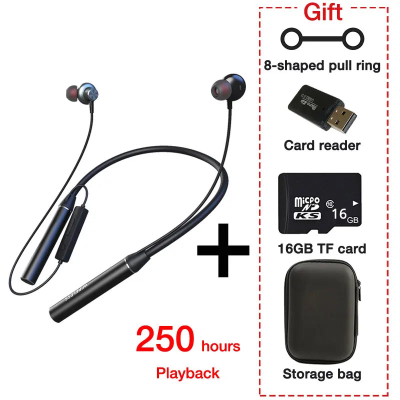 Long-Battery Neckband Bluetooth Earphones