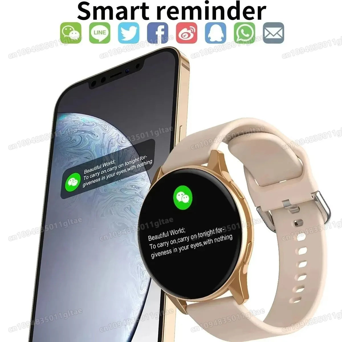 1.73-Inch Calling Smartwatch with Music Control