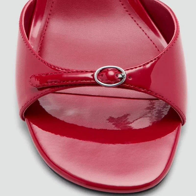 Women's Slim-Heel Open-Toe Mule Sandals