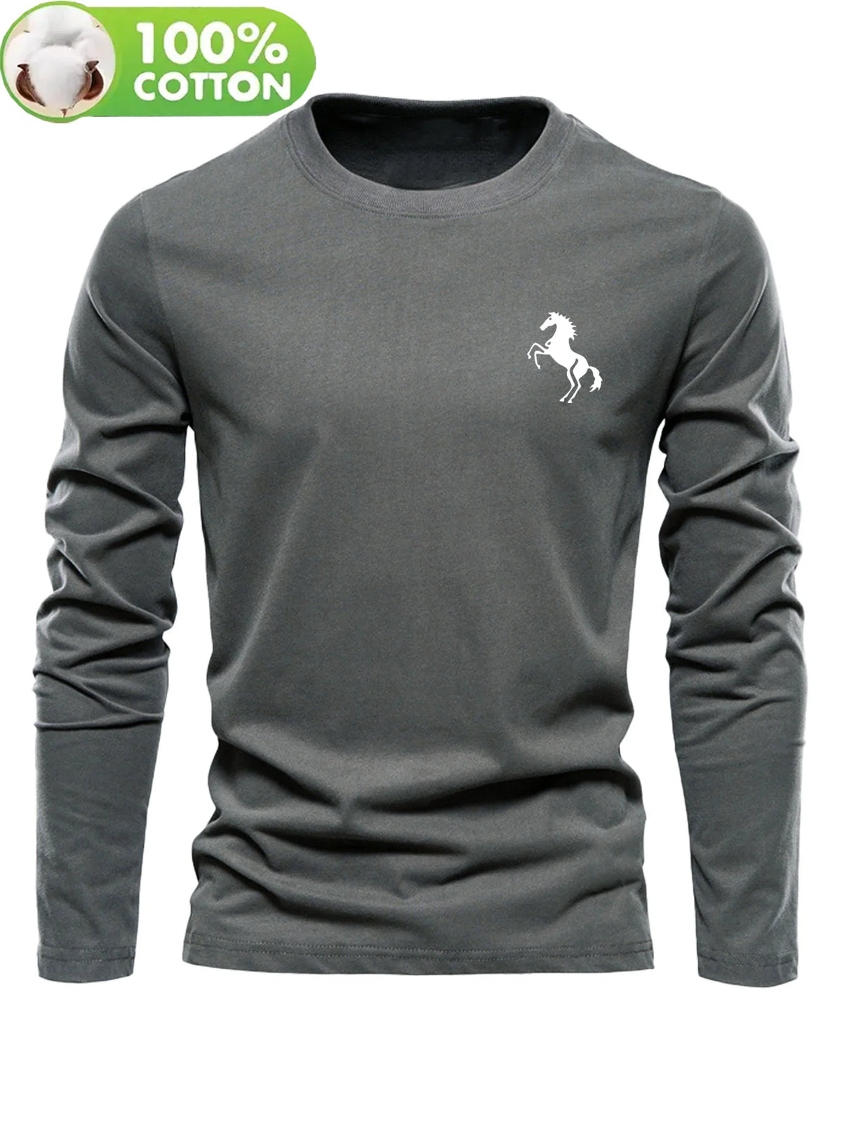 Men's Long-Sleeve Casual T-Shirt