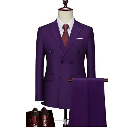 Men's Double-Breasted Blazer & Trouser Set