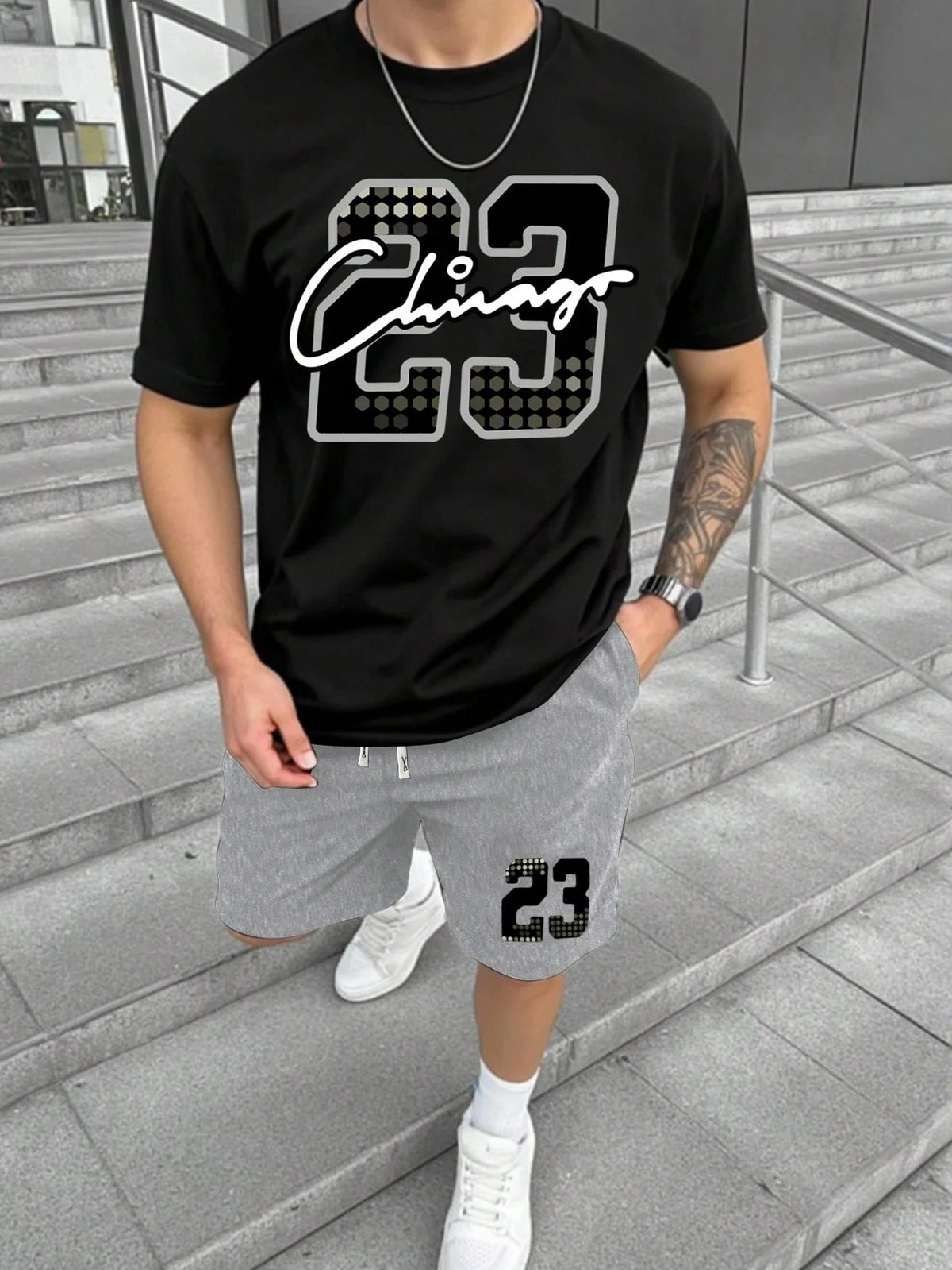 Men's Top & Shorts Set