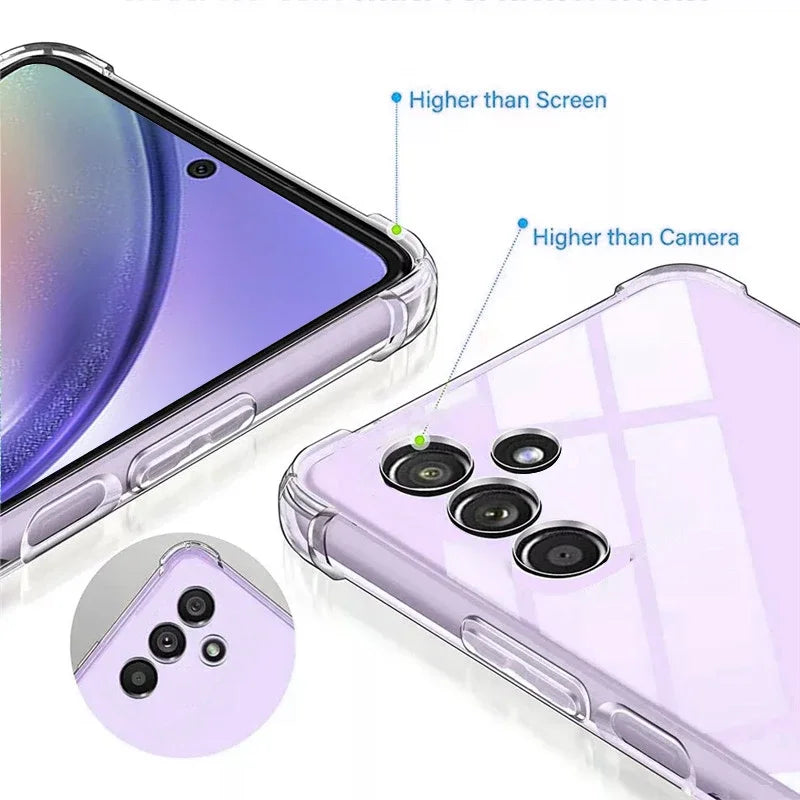 Silicone Phone Case for Samsung Galaxy A24 4G, A52, A54 5G, A23 4G, A52S, A05, A23 5G, A15, A05S, A25, A15 5G, A32 4G, S23, A55 5G, A32 5G, A12 4G, A35 5G, A22 4G, A12 5G, A34 5G, A22 5G, A20(A30), A10, A70, A50, A90 5G, A24 5G