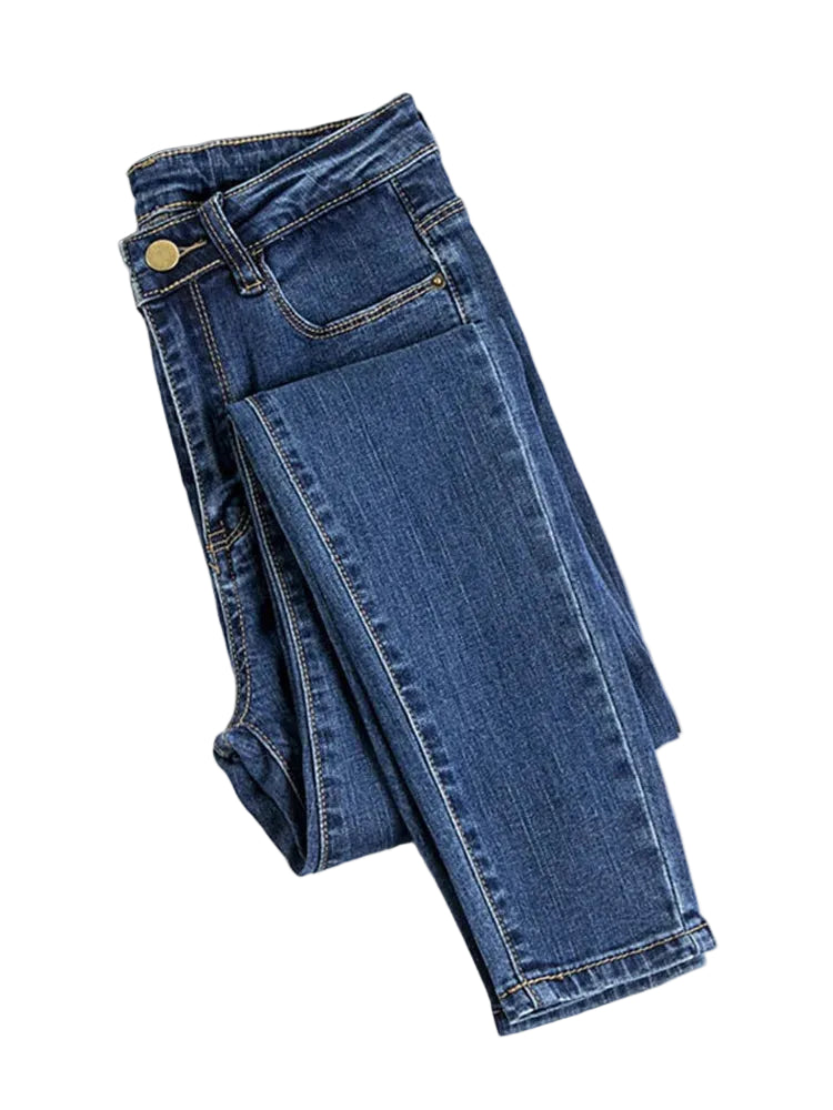 Women's Black Stretch Skinny Jeans — product view