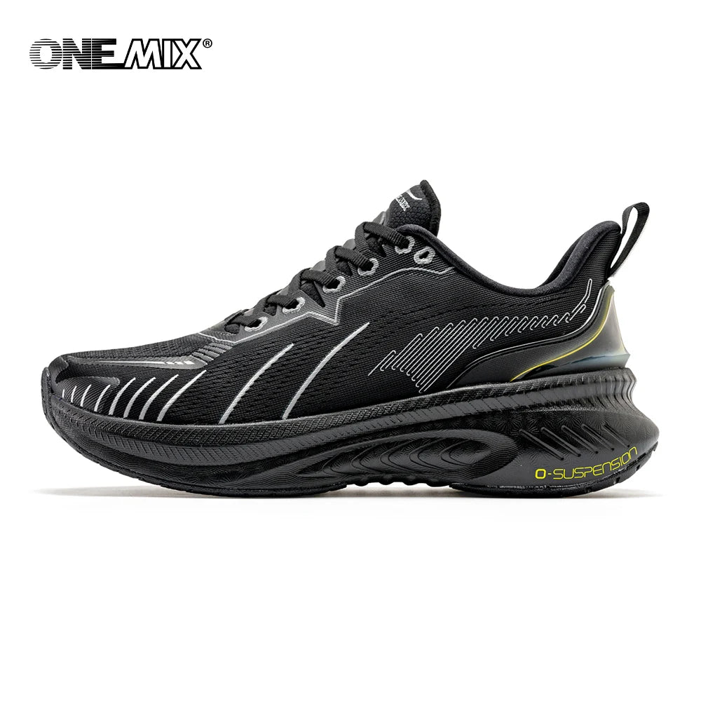 Unisex White Cushioned Running-Style Shoes
