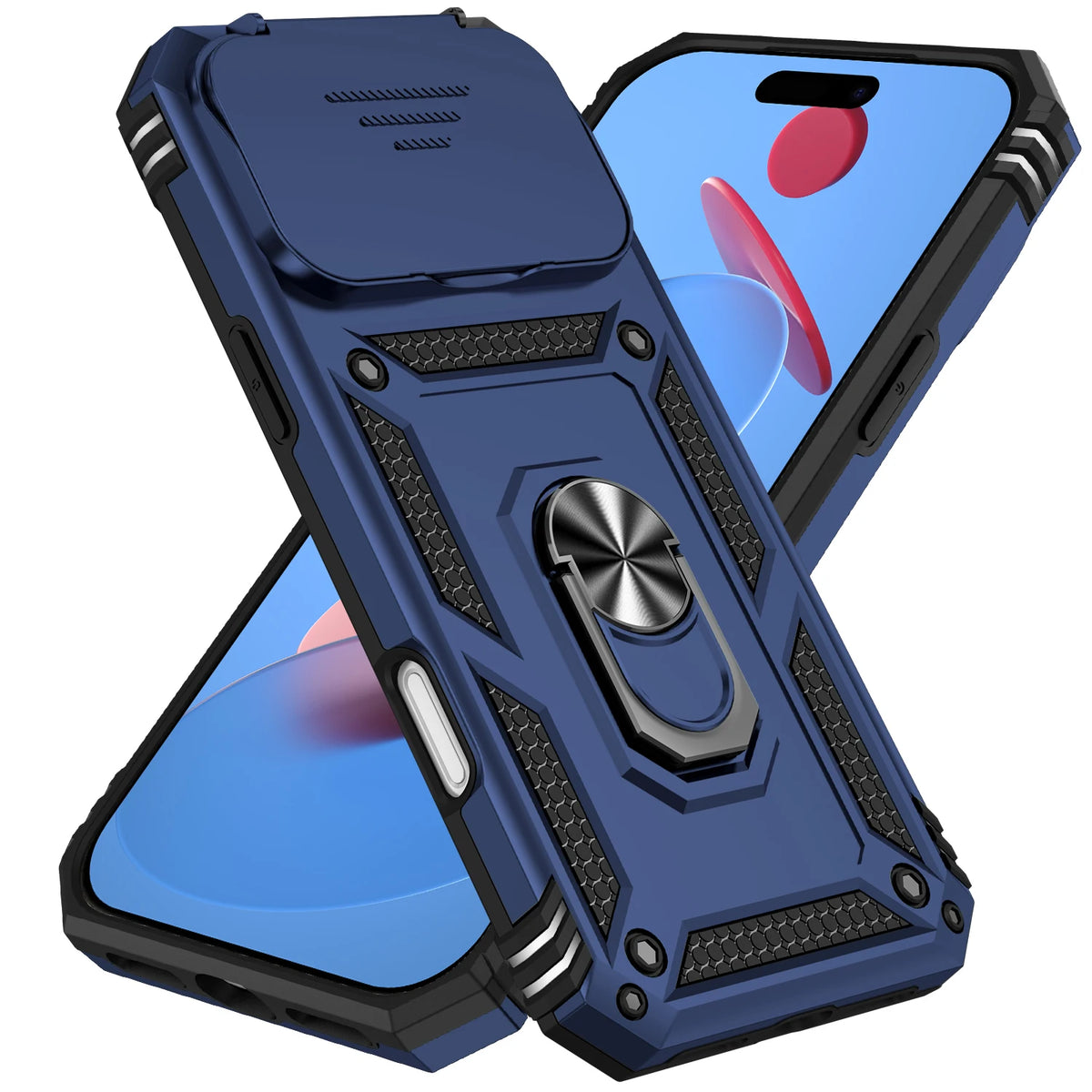 Ring Stand Phone Case for iPhone 18 Pro Max, iPhone Air, iPhone 17 Pro Max, iPhone 18 Pro, iPhone 17 Pro