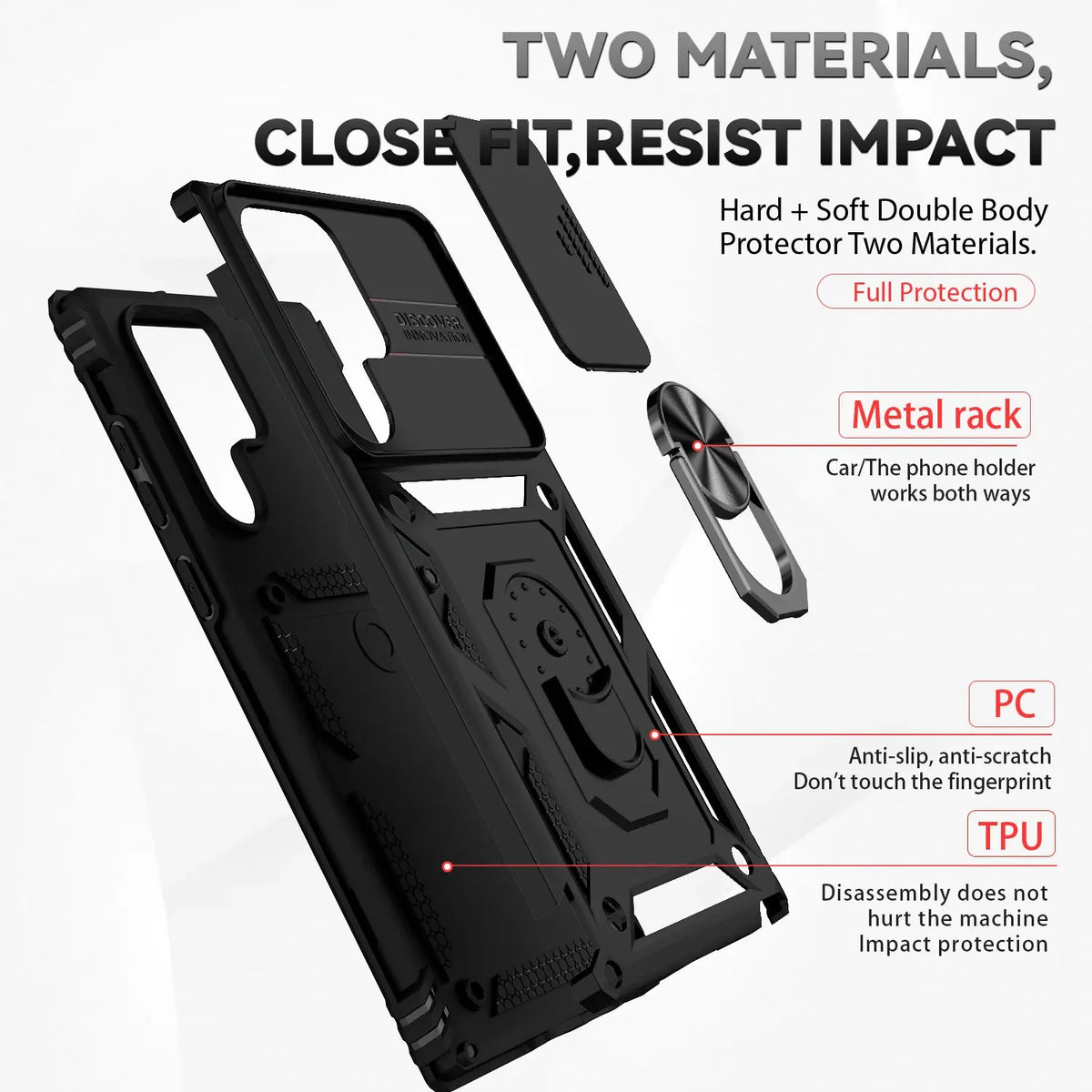 Camera Cover Phone Case for Samsung Galaxy S21 Ultra, S21 Plus, S21 FE, S21, S23 FE, S23, S22 Ultra, S22 Plus, S22, S24 Ultra, S24 Plus, S24, S23 Ultra, S23 Plus