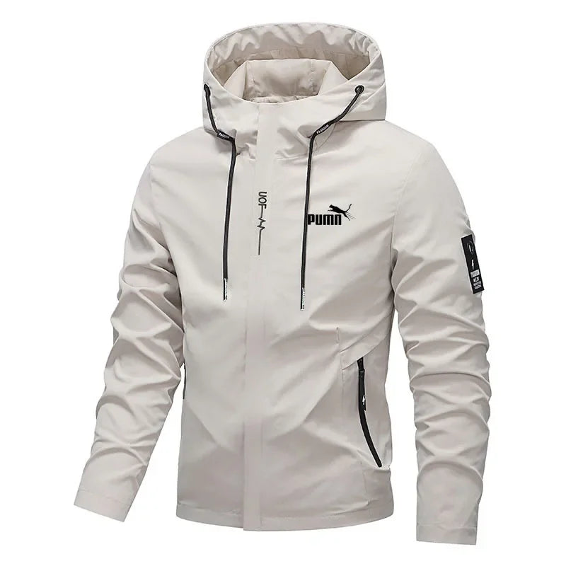 Men's Hooded Zip-Up Jacket