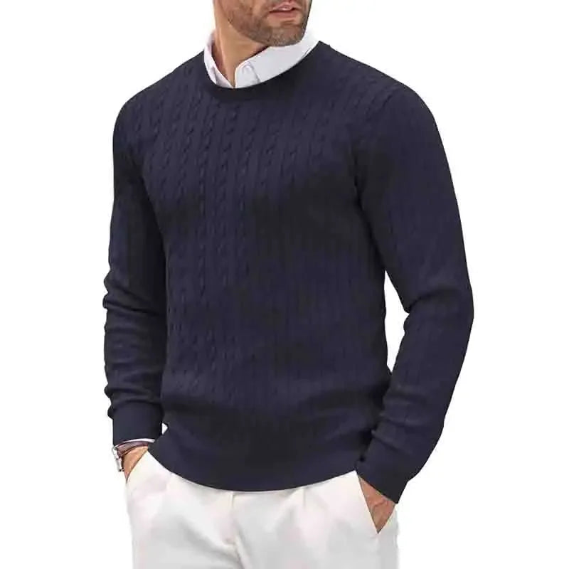 Men's Geometric Print Crew-Neck Sweater