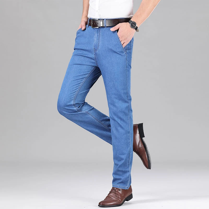 Men's Loose Fit Stretch Denim Jeans - Lightweight — product view
