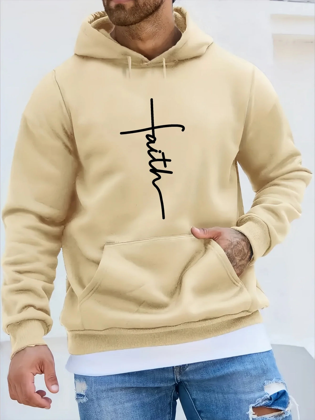 Men's Graphic Print Casual Hoodie