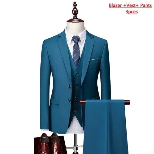 Men's Slim Fit Suit — Two- and Three-Piece Options