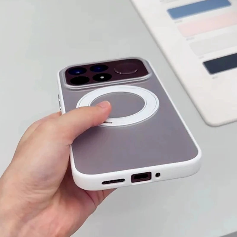 Matte Clear Magnetic Stand Phone Case for POCO F9 Ultra
