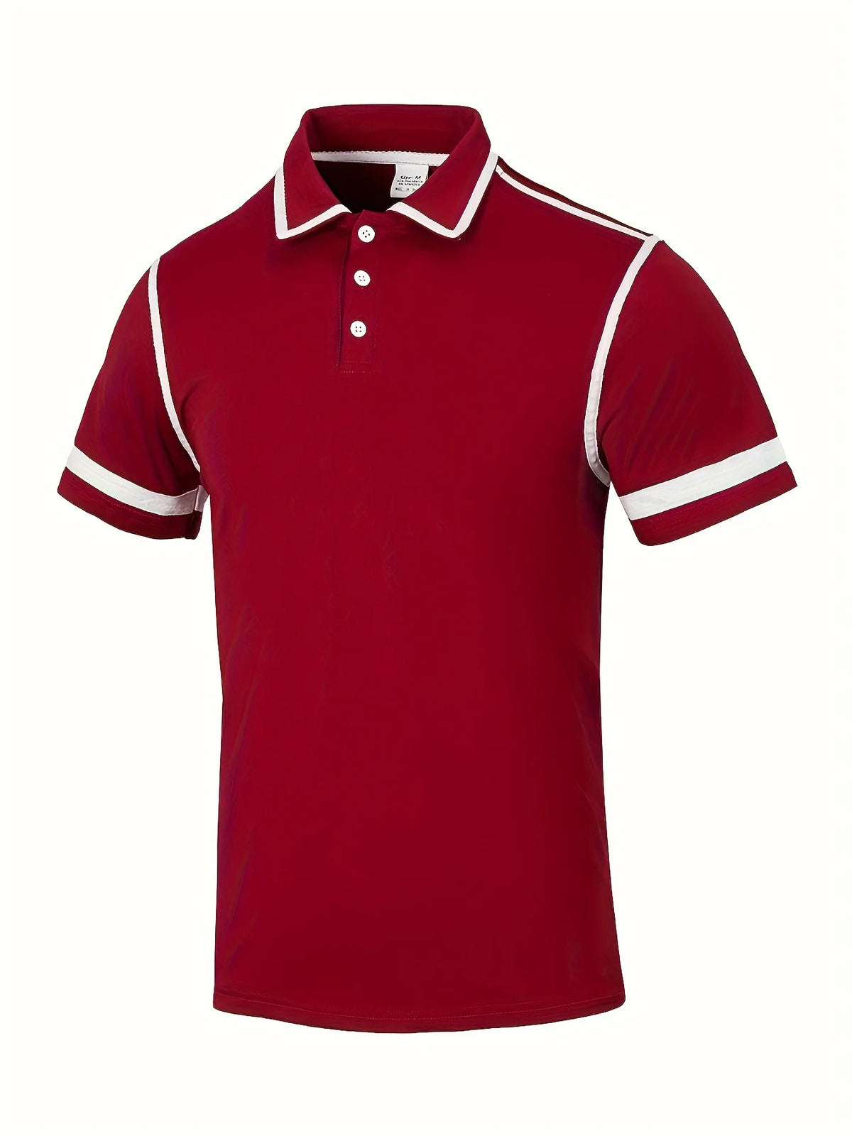 Men's Striped Short-Sleeve Polo Shirt