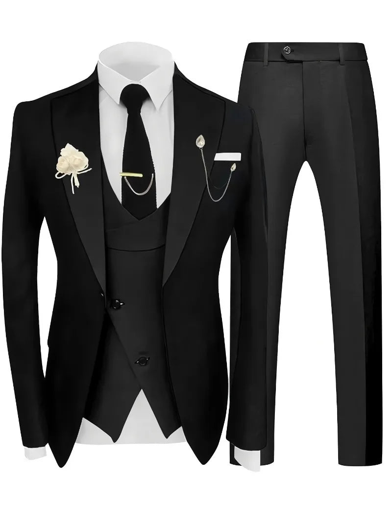 Men's Three-Piece Formal Suit