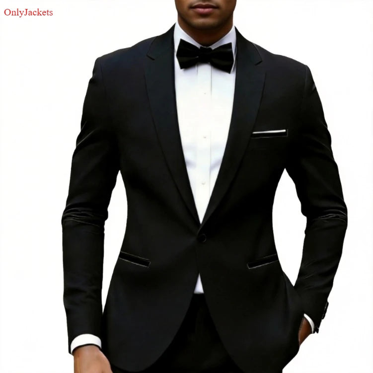 Men's Three-Piece Groom & Groomsman Suit