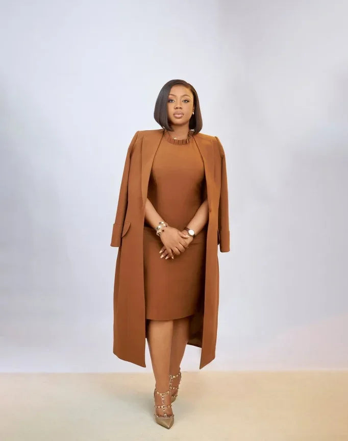 Women's Long Blazer & Dress Set