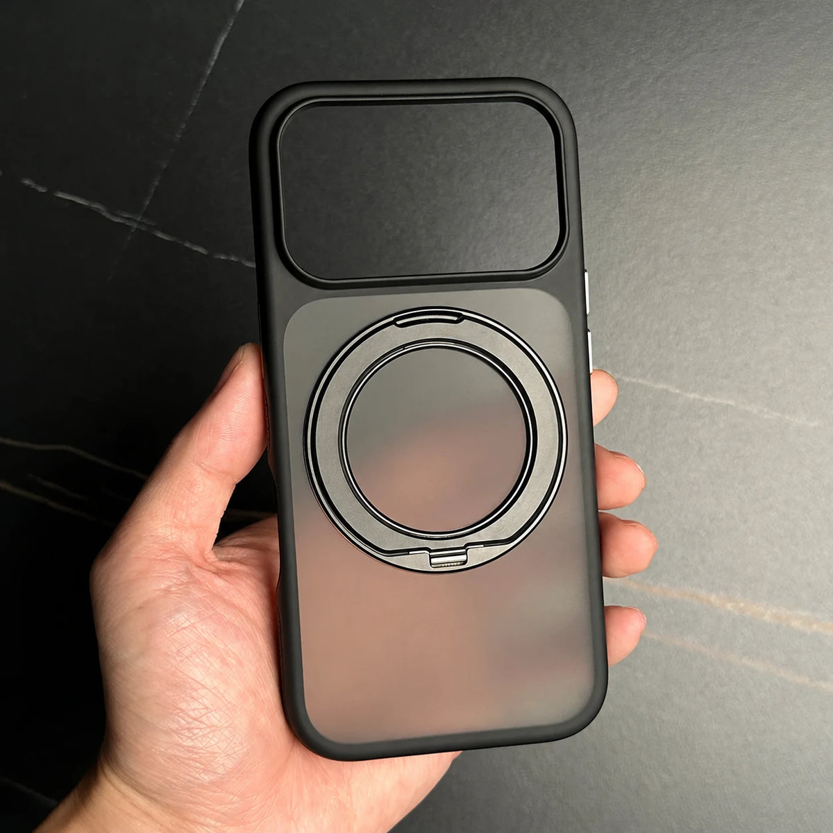 Matte Clear Magnetic Ring Phone Case for iPhone 17 Pro, iPhone 17 Pro Max, iPhone 18 Pro, iPhone 18 Pro Max