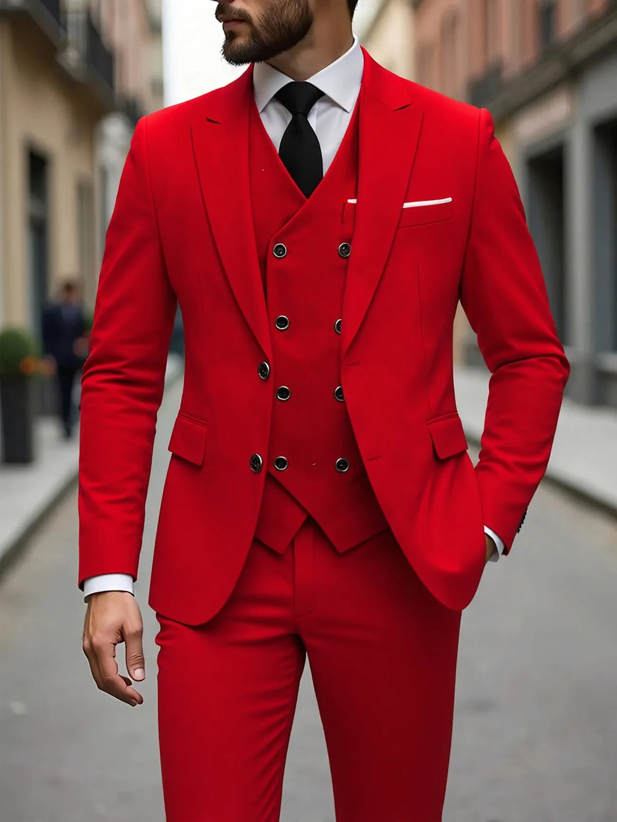 Men's Classic Three-Piece Tuxedo Suit