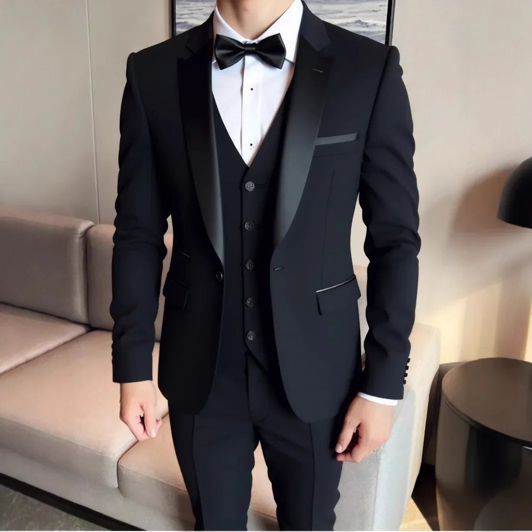 Men's Three-Piece Wedding Suit
