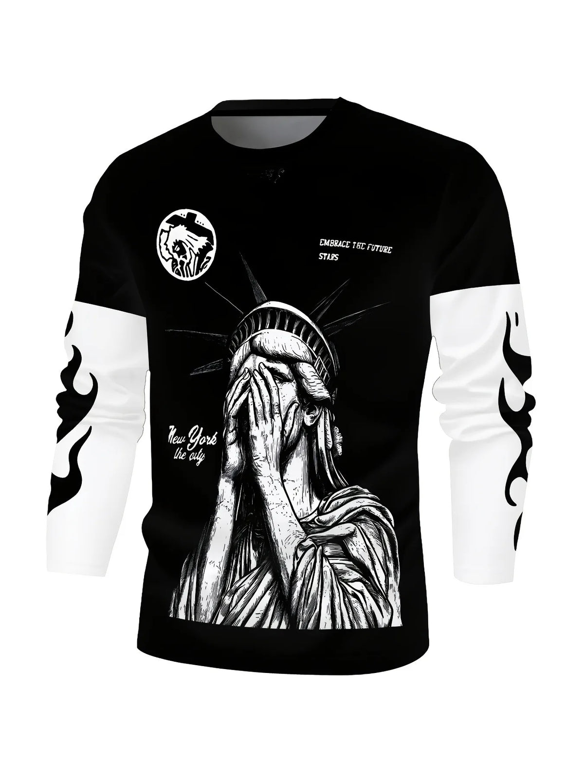 Men's Graphic Print Sweatshirt & Pants Set