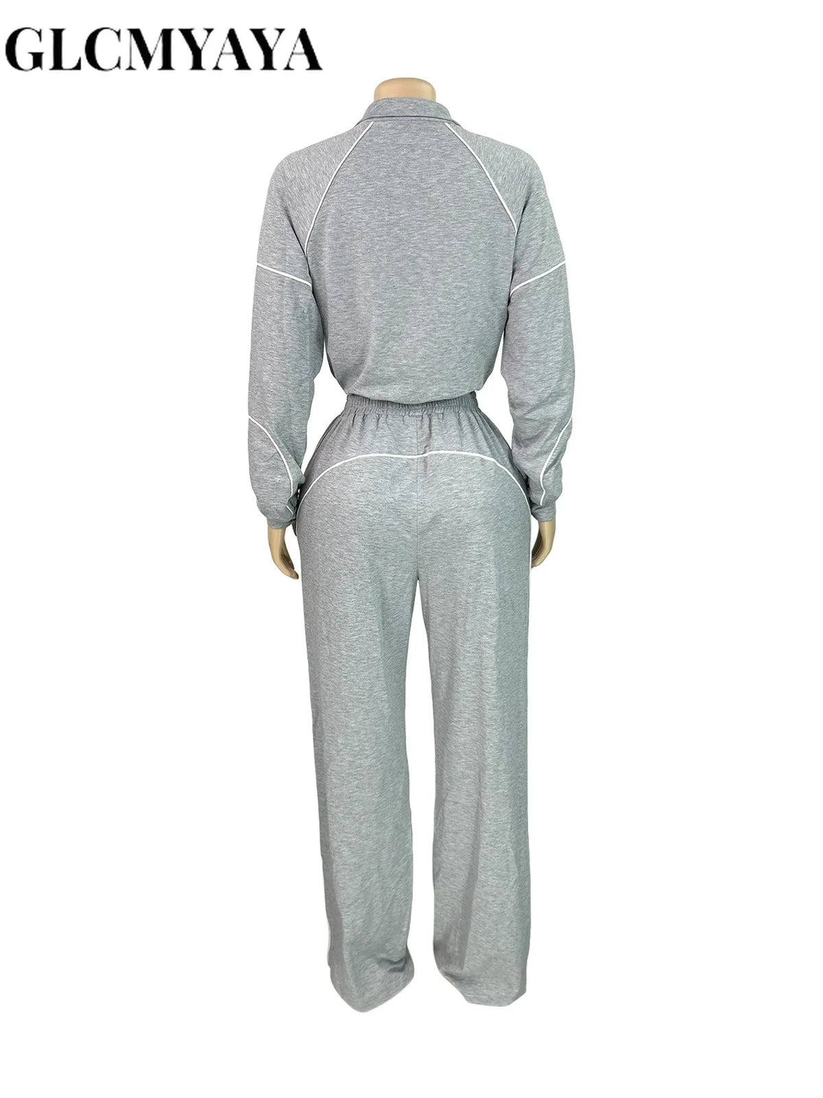 Women's Sweatshirt & Wide-Leg Pants Set