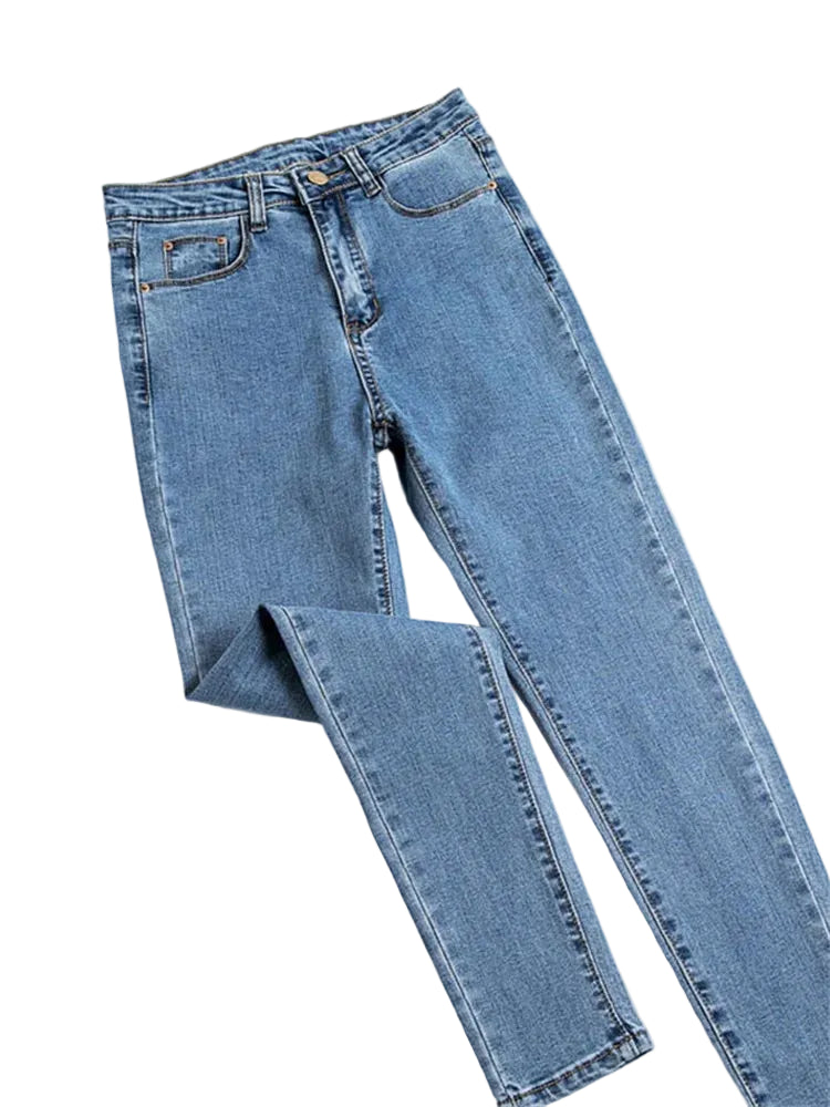 Women's Black Stretch Skinny Jeans — product view